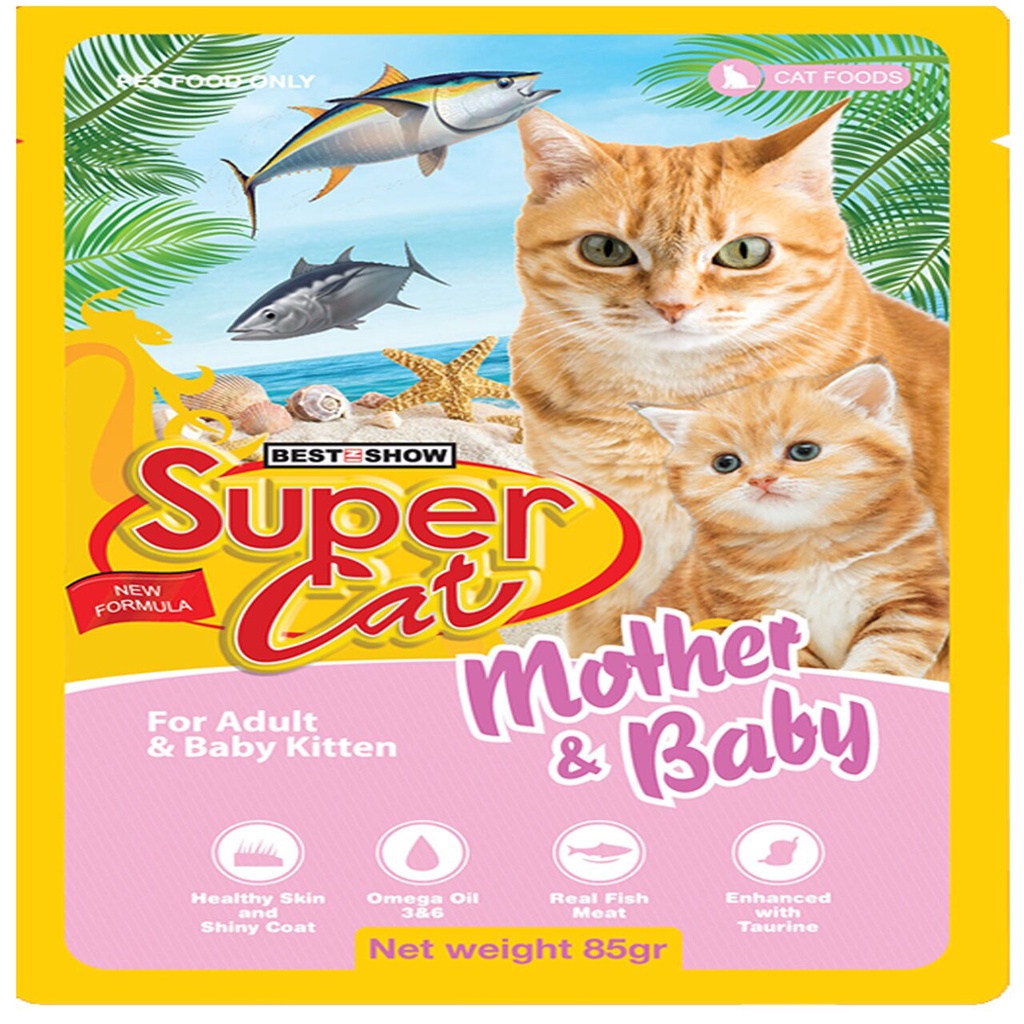 Supercat Mother & Baby Pouch 85gr