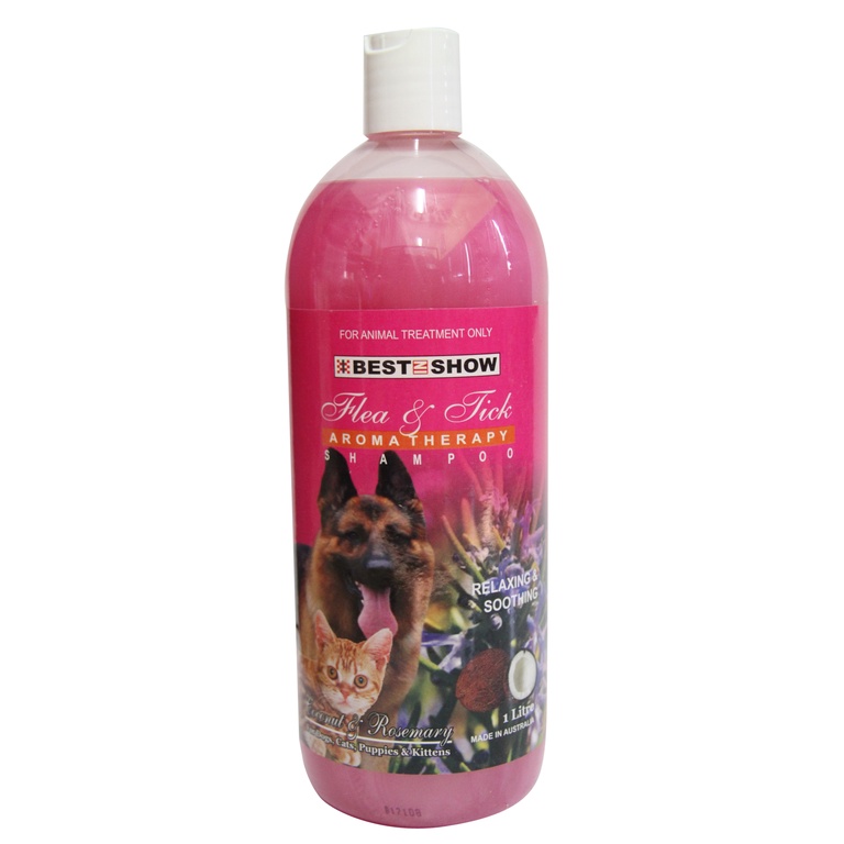Best In Show - Shampoo 3 in1 Aromatherapy Coconut,Rose,Flea &Tick 1lt