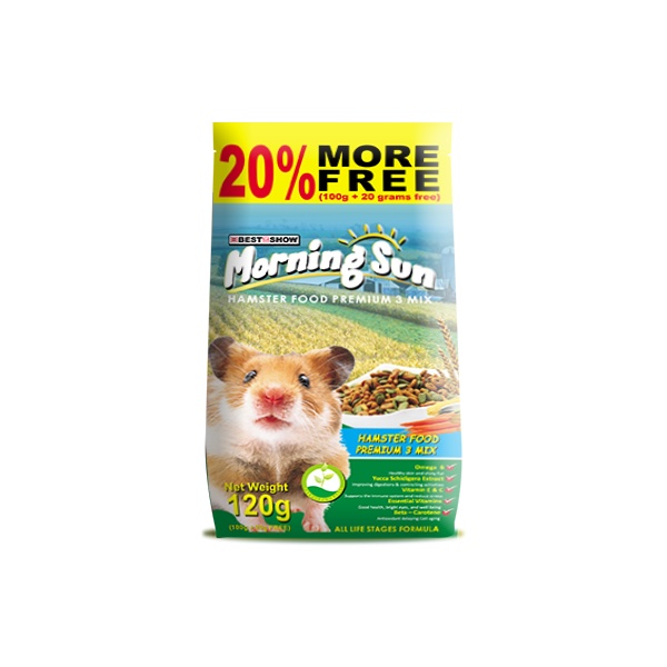 Best In Show Morning Sun Hamster Food 3 mix 120gr
