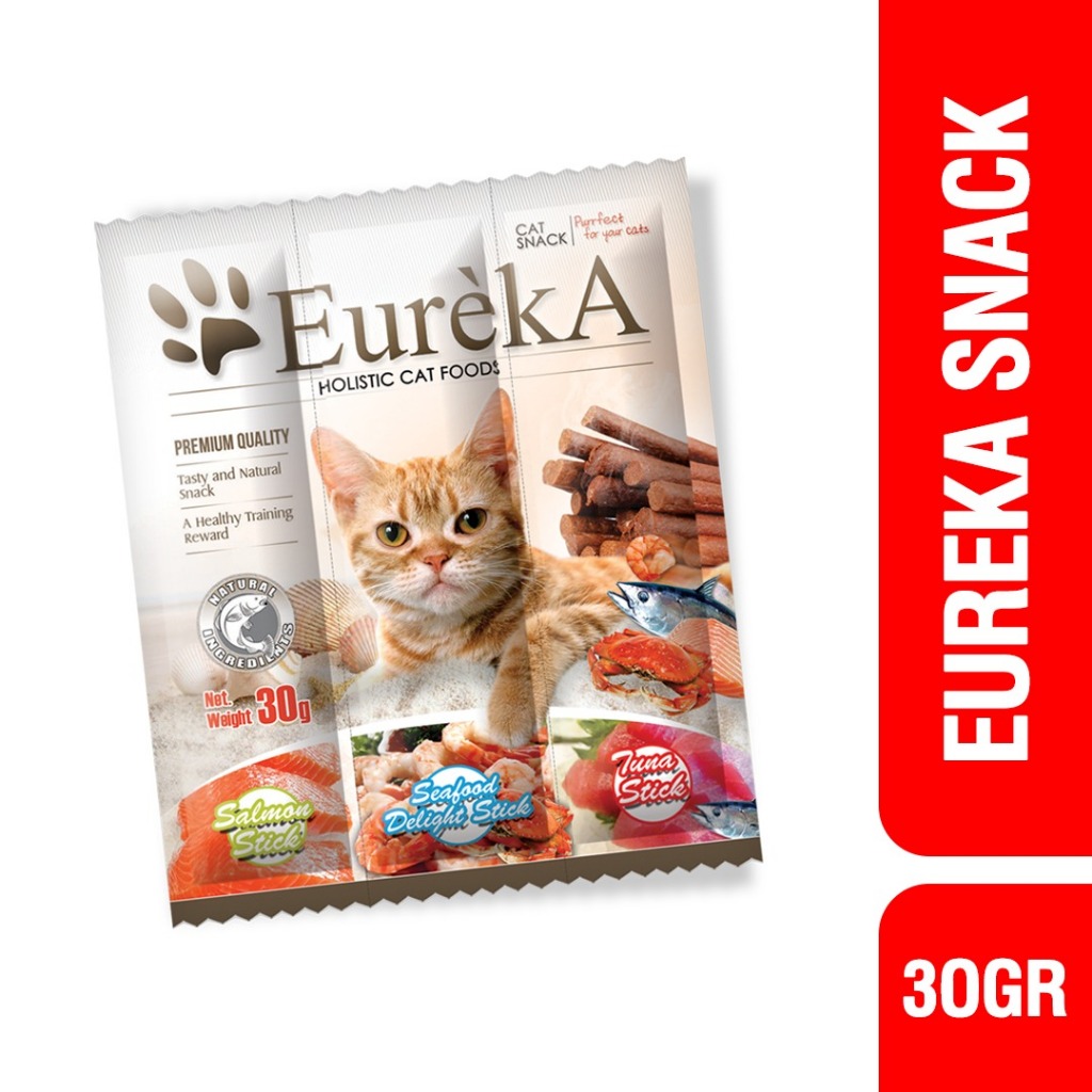 Eureka Snack 30gr - Snack Kucing Stick Real Meat