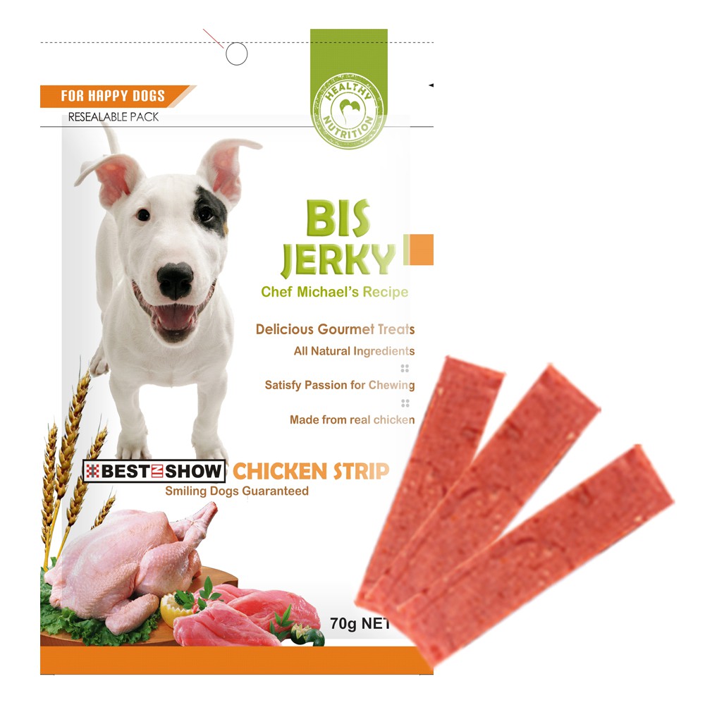 Best In Show Jerky Chicken Strip 70gr