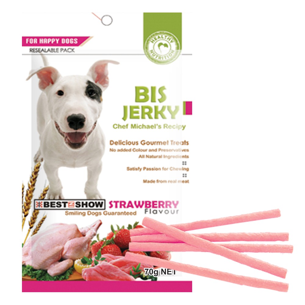 Best In Show Jerky Strawberry 70gr