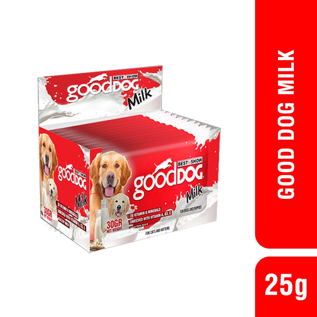 BEST IN SHOW GOOD DOG MILK 30 GR PAKET HEMAT 1 INNER ISI 12 PCS