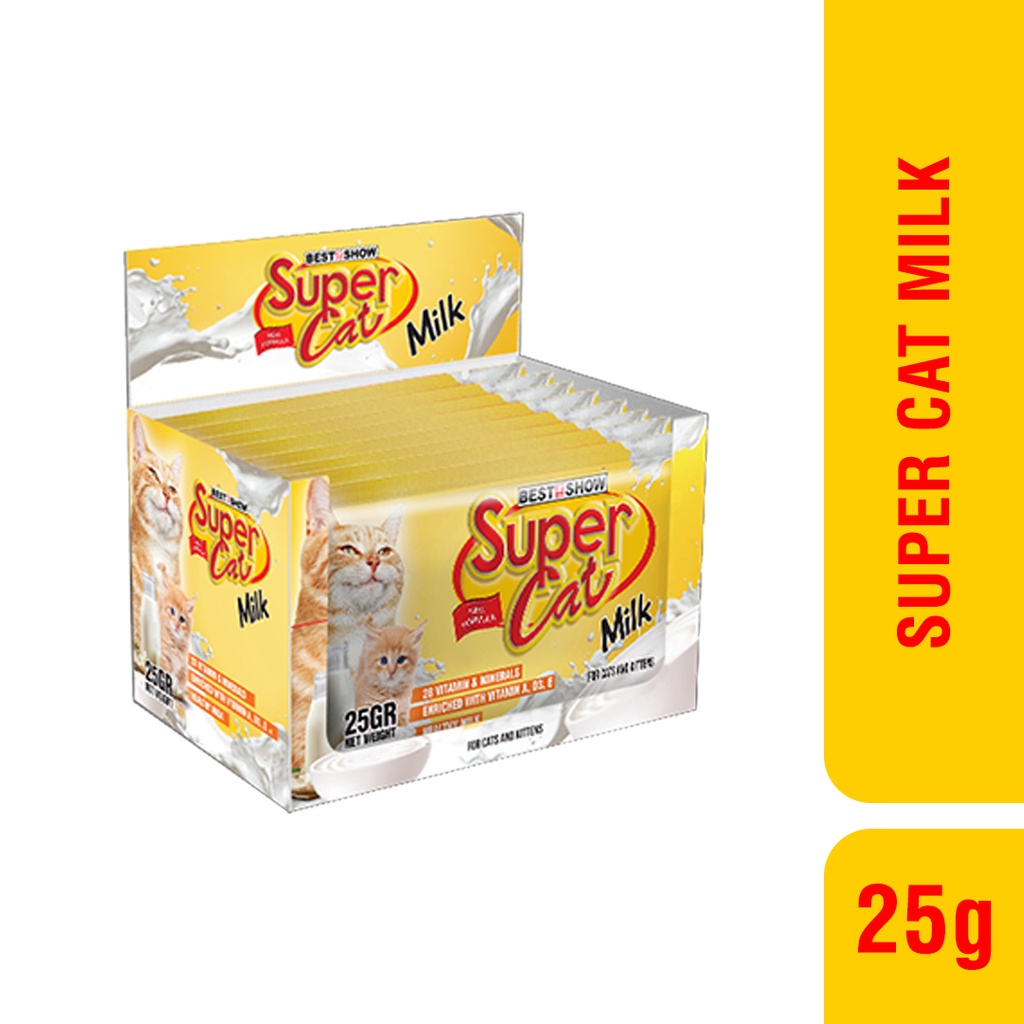 SUPERCAT MILK 25 GR PAKET HEMAT 1 INNER BOX ISI 12PCS