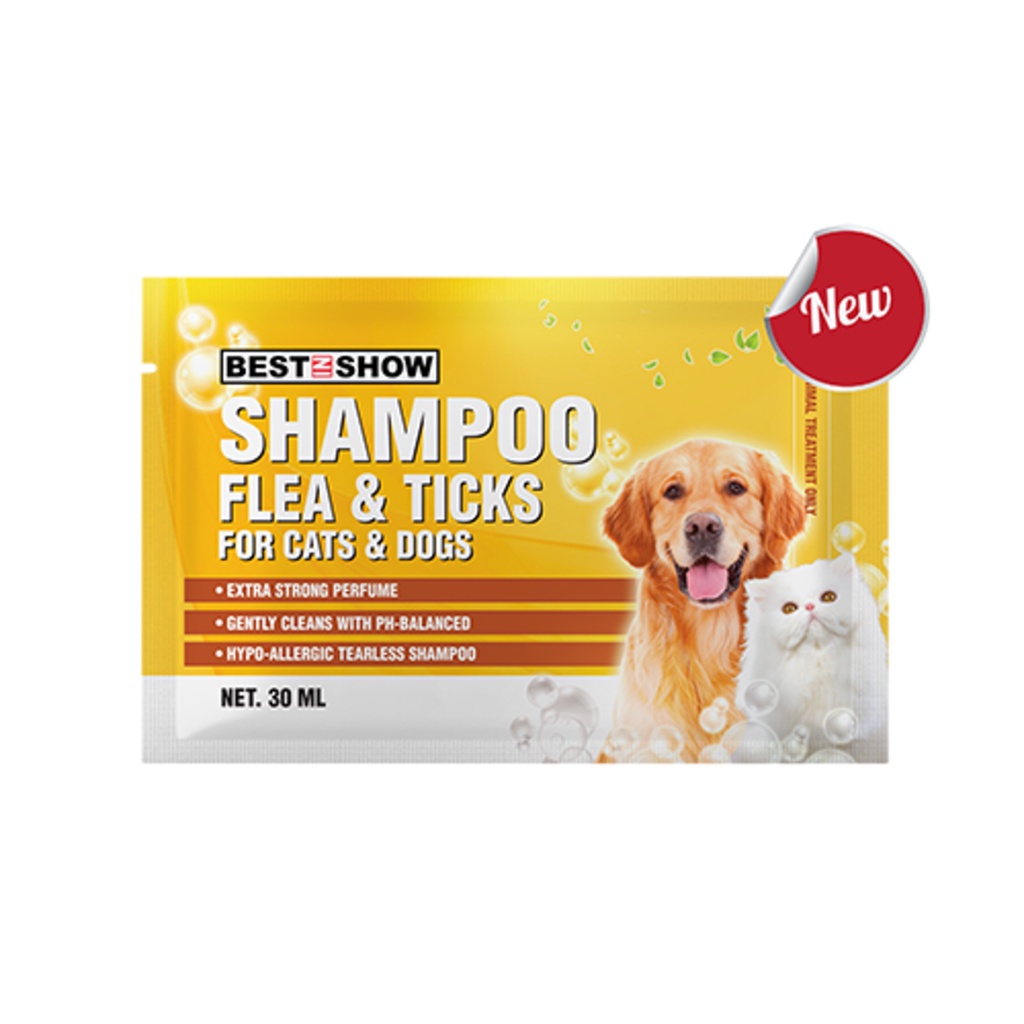 Best In Show Flea & Tick for Cat & Dog Shampoo 30ml