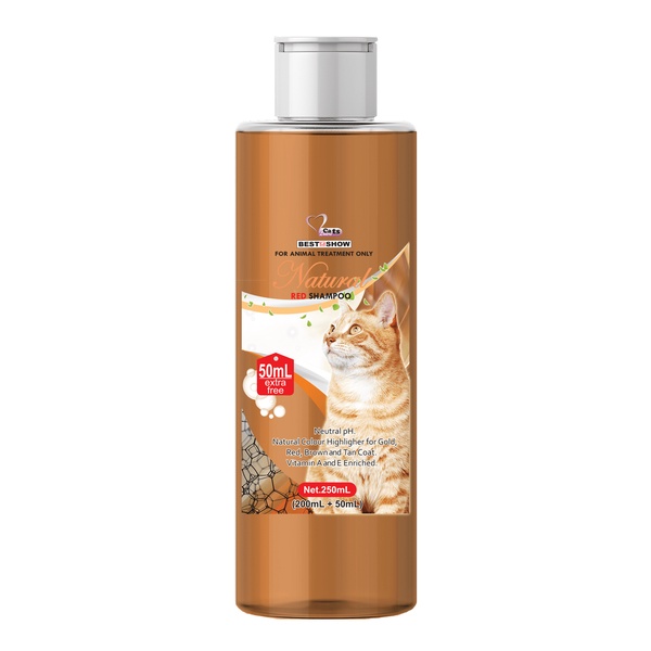 Best In Show Natural Red Cat Shampoo 200+50 ml